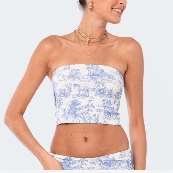 Edikted women’s printed tube top XS - Picture 1 of 4